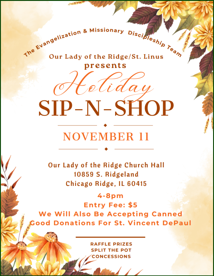 OLOR and Saint Linus Catholic Parish Holiday